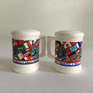 Vintage Statue of Liberty S&P Shakers - NYC Souvenir, Ceramic Set